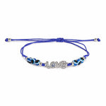 El Regalo 2PCs Evil Eye Rakhi Combo Set for Bhai-Bhabhi or Bhai-Bhatija/Bhatiji- 2 Evil Eye Rakhis with Roli Chanwal, Rakhi Card in Rakhi Gift Box (Option-4)