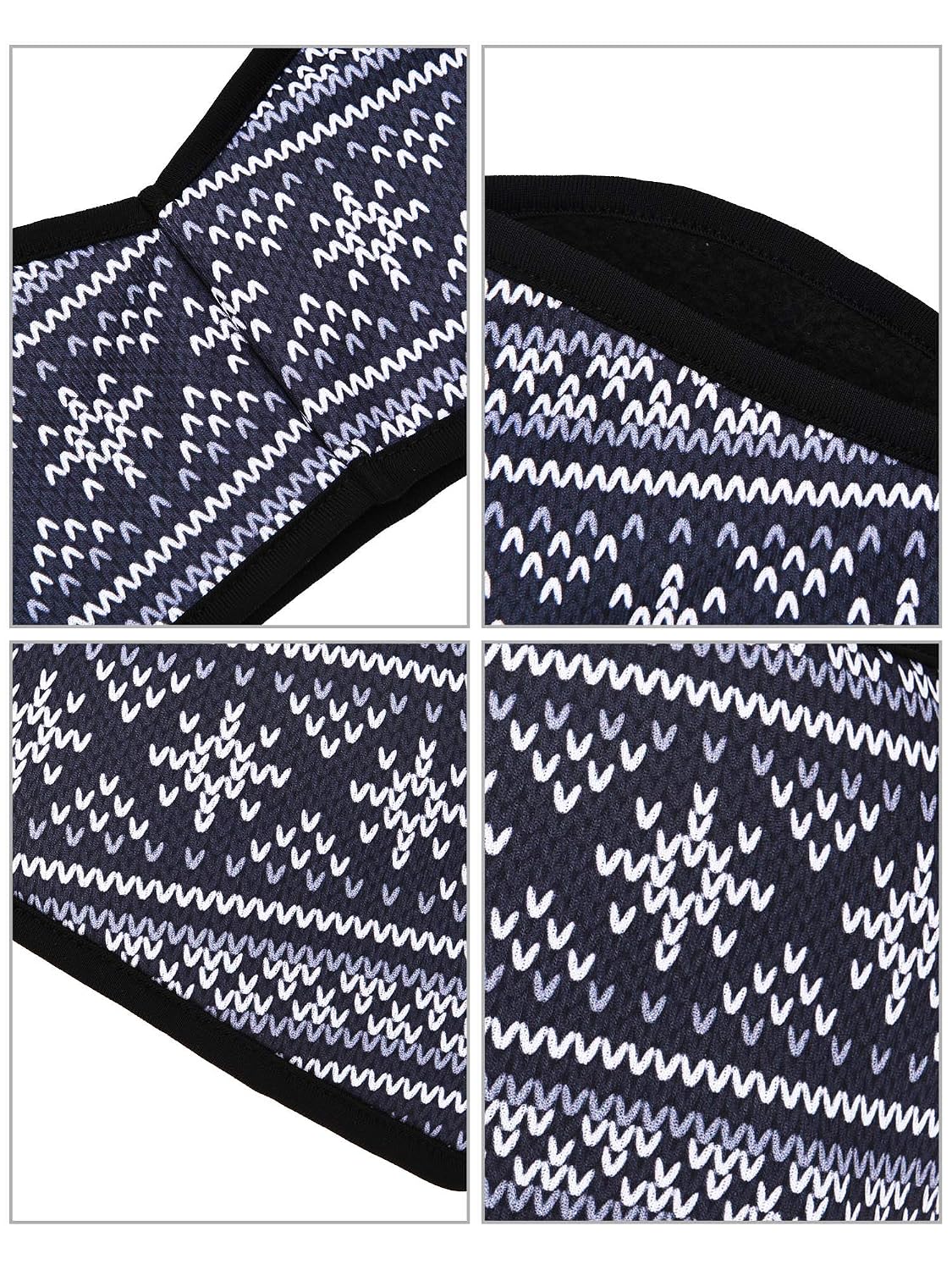 Boao 2 Pieces Ear Warmer Headbands Fleece Winter Headbands for Adult Kids Winter Supplies (Snowman Style)