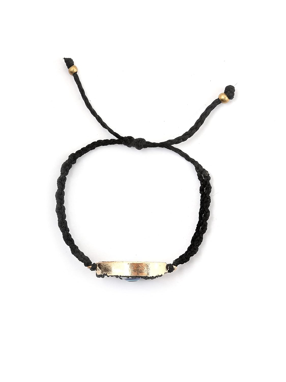 El Regalo Unisex Evil Eye Druzy Handmade Adjustable Macrame Bracelet for Girls/Boys/Men/Women | Evil Eye Adjustable Bracelets Jewelry for All (1 Black)