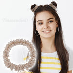 El Regalo 10PCs Crystal Rhinestone Hair Ties Set - Beaded Scrunchies & Ponytail Holders for Women - Soft, Durable, Stretchy Crystal Hair Accessories - Elegant Ponytail Fixer & Bracelet in 10 Mixed Colors