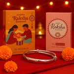 El Regalo Rakhi for Babies/Toddler/Baby Brother- Bracelet Rakhi for Baby Brother with Roli Chanwal, Message Card in Rakshabandhan Box (Style-4)