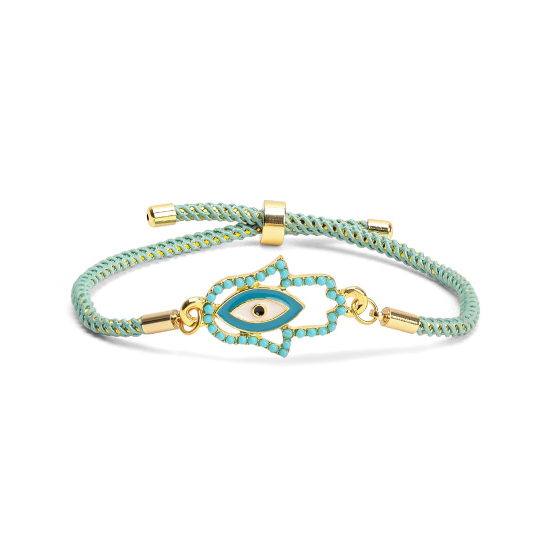 El Regalo Fancy 2PCs Evil Eye Rakhi Set for Brother with Roli Chawal & Rakhi Message Card - Lucky Protection Rakhi to Avoid Negative Energies for Brother/Sister-in-Law/Niece or Nephew (Option-3)