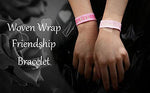 El Regalo 1 PC Knitted Motivational/Love/Friendship Unisex Adjustable Bracelet for Girls/Boys/Men & Women (Love- Pink)
