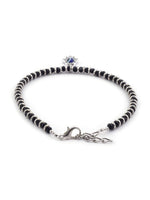 El Regalo 1 Leg Evil Eye Hamsa Hand Black Beads Nazaria Anklets Set- 1 PC Evil Eye Fashion Anklet for Women & Girls (Hamsa Hand Anklet)