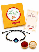 El Regalo Evil Eye Bracelet Rakhi for Brother with Roli Chawal in Gift Box