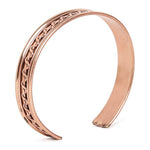 El Regalo Unisex 2PCs Pure Copper Magnetic Bracelet Combo Set for Joint Pain Relief/Arthritis - Slim Minimalist Style - Adjustable Magnetic Therapy Healing Copper Fashion Jewelry (Option-4)