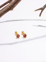 El Regalo 3 Pairs Cute Stainless Steel CZ Stud Earrings Combo for Kids/Girls/Teens/Women - Stars, Heart, Flower, Butterfly, Disco Ball, Stones - Hypoallergenic Flatback Earrings (Style-10)