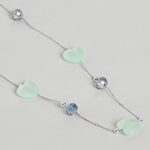 El Regalo Kids Jewelry Combo Set of 2 Necklaces & 2 Earrings Pairs- Shimmering Crystals Beads Necklace & Earrings Jewelry Set for Kids/Girls & Teens (Option-6)