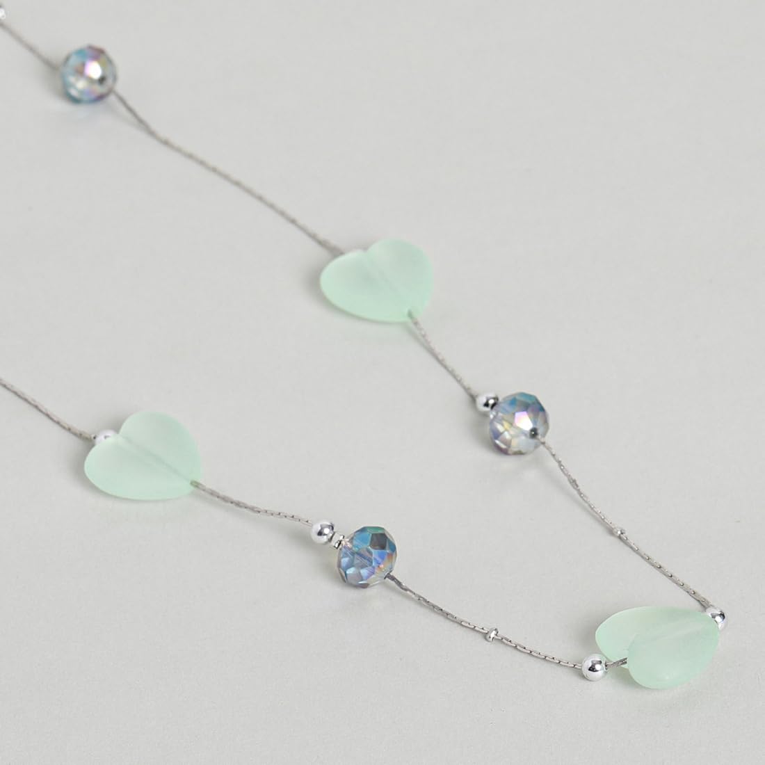El Regalo Kids Jewelry Combo Set of 2 Necklaces & 2 Earrings Pairs- Shimmering Crystals Beads Necklace & Earrings Jewelry Set for Kids/Girls & Teens (Option-6)