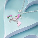 El Regalo Best Friend Forever 2Pcs-Split Magnetic Matching Bff Pendant Necklaces Set- Unicorns, Whales, Koalas Pendant Friendship Necklaces For Girls (Unicorns Bff Necklace)