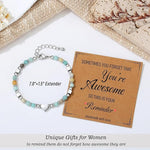 El Regalo Beautiful Inspirational Tiny Gemstone Bracelets- Sometimes You Forget You're Awesome