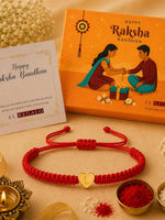 El Regalo Red Ethnic Rakhi Dori Unisex Rakhi-Adults - L letter