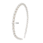 El Regalo 2 PCs Pearl Beads Hair Band Headband for Kids, Girls and women | Bridal Fancy Wedding Party Pearls Hairbands (Option- 2)