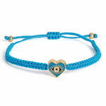 El Regalo 1 PC Heart Evil Eye Nazaria Rakhi for Brother- 1 PC Rakhi, Shagun Pack & Rakhi Message Card in Gift Box - Rakhi for Bhai/Bhabhi/Bhatija/Bhatiji (Light Blue Heart Evil Eye)