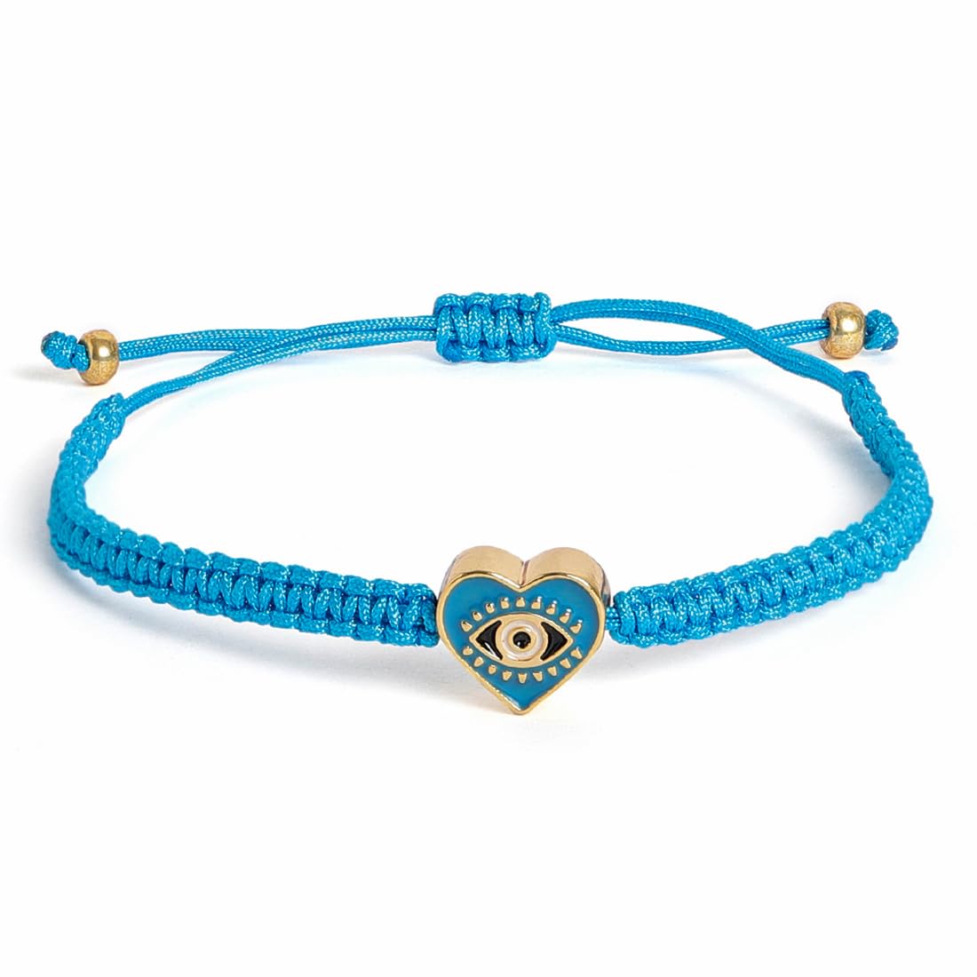 El Regalo 1 PC Heart Evil Eye Nazaria Rakhi for Brother- 1 PC Rakhi, Shagun Pack & Rakhi Message Card in Gift Box - Rakhi for Bhai/Bhabhi/Bhatija/Bhatiji (Light Blue Heart Evil Eye)