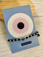El Regalo Cute 2 PCs Evil Eye Nazaria Bracelets/Anklets for Babies/Kids/Girls & Boys | Evil Eye Adjustable Handwoven Bracelets for Kids/Babies/Toddlers (Evil Eye Option -3)