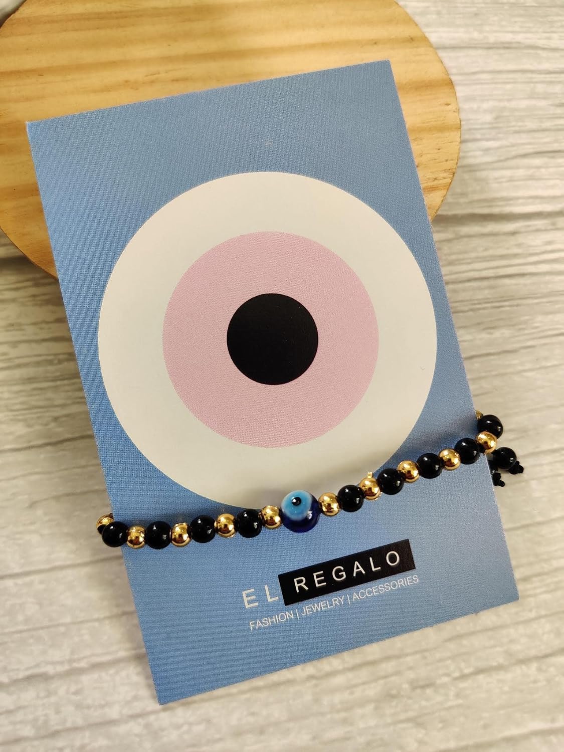 El Regalo Cute 2 PCs Evil Eye Nazaria Bracelets/Anklets for Babies/Kids/Girls & Boys | Evil Eye Adjustable Handwoven Bracelets for Kids/Babies/Toddlers (Evil Eye Option -3)