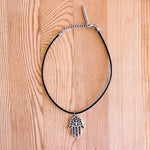 El Regalo Simple Evil Eye Hamsa Hand Pendant Necklace for Girls & Women | Evil Eye Necklace Third Blue Eyes Amulet Protection Pendant for Girls & Women (Big Hamsa Hand)