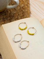 El Regalo 10 Pairs Earrings Combo Set- Colorful Flower Hoops and Hooks Earrings Set for Girls & Women (Style-1)
