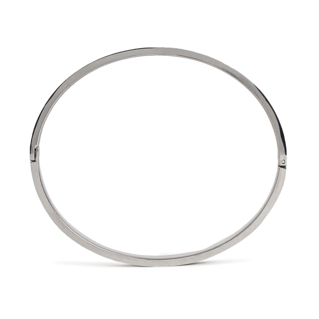 El Regalo 1 PC No Rust OM Trident Engraved Bracelet for Men - Designer Stainless Steel Anti Tarnish OM Kada Bracelet (Silver OM)