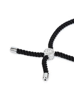 El Regalo Name Initials Evil Eye Bracelet Rakhi for Brother- Name Letter CZ Rakhi with Roli Chawal, Message Card in Rakshabandhan Box for Bhai (Black-E)