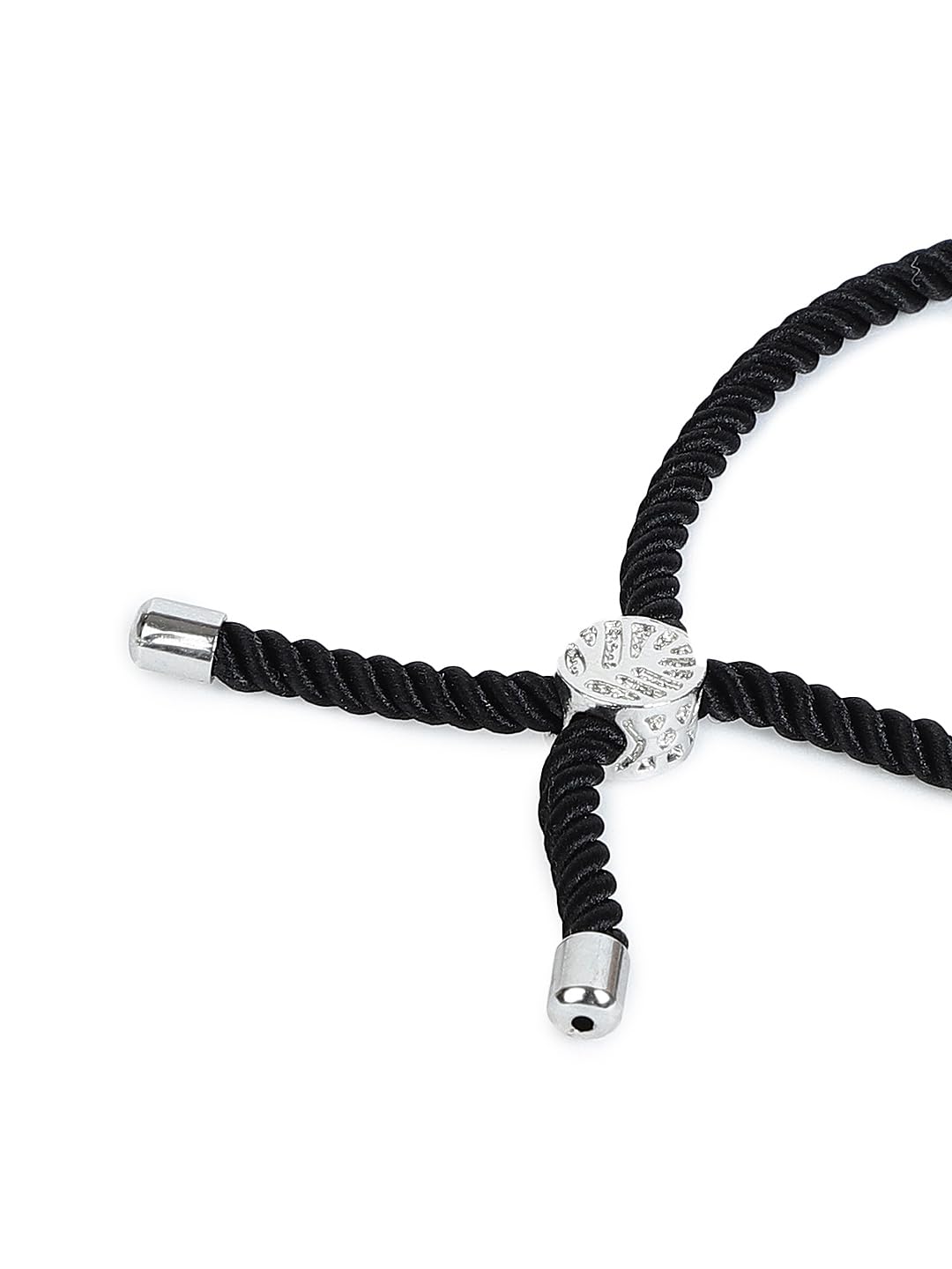 El Regalo Name Initials Evil Eye Bracelet Rakhi for Brother- Name Letter CZ Rakhi with Roli Chawal, Message Card in Rakshabandhan Box for Bhai (Black-E)