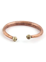 El Regalo 2 PCs Healing Pure Copper Adjustable Unisex Bracelet kada Set for Men & Women - Copper Bracelet for Arthritis Relief