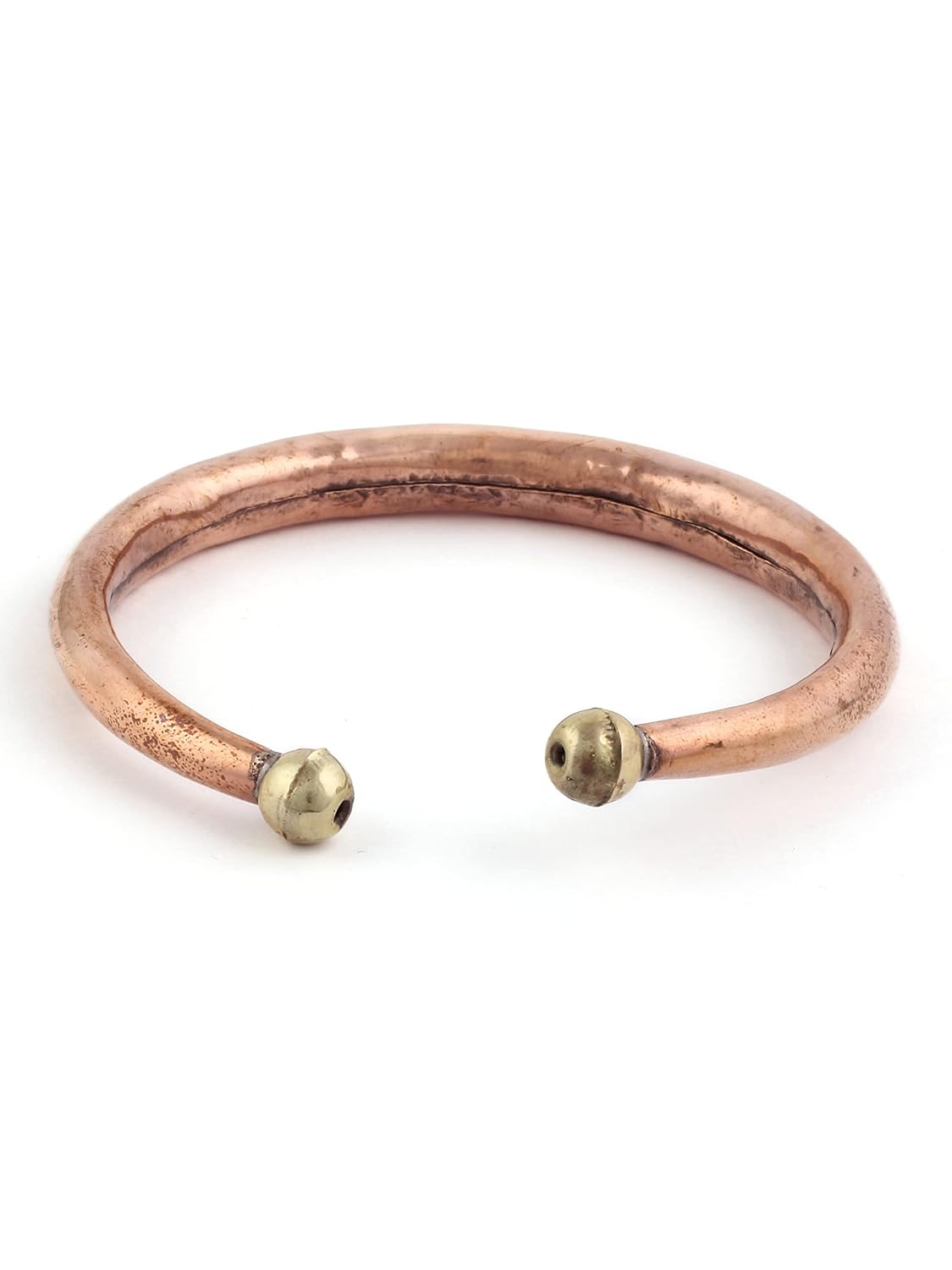 El Regalo 2 PCs Healing Pure Copper Adjustable Unisex Bracelet kada Set for Men & Women - Copper Bracelet for Arthritis Relief