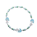El Regalo Kids/Toddlers/Girls Wooden Beads Handmade Necklace & Bracelet Jewelry Sets (1 Necklace & 1 Bracelet): Kids Princess Jewelry Set (Dolphin Kids Jewelry Set)