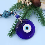 El Regalo Designer Evil Eye Rakhi Set for Brother & Bhabhi- Bhaiya Bhabhi Lumba/Luma Rakhi Set with Roli Chawal, Message Card in Gift Box