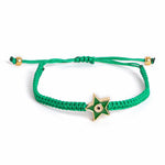 El Regalo 1 PC Star Evil Eye Nazaria Rakhi for Brother- Rakhi Gift Box with 1 PC Rakhi, Shagun Pack & Rakhi Message Card in Gift Box - Rakhi for Bhai/Bhabhi/Bhatija/Bhatiji (Green Star Evil Eye)