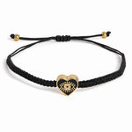 El Regalo 1 PC Heart Evil Eye Nazaria Rakhi for Brother- 1 PC Rakhi, Shagun Pack & Rakhi Message Card in Gift Box - Rakhi for Bhai/Bhabhi/Bhatija/Bhatiji (Black Heart Evil Eye)