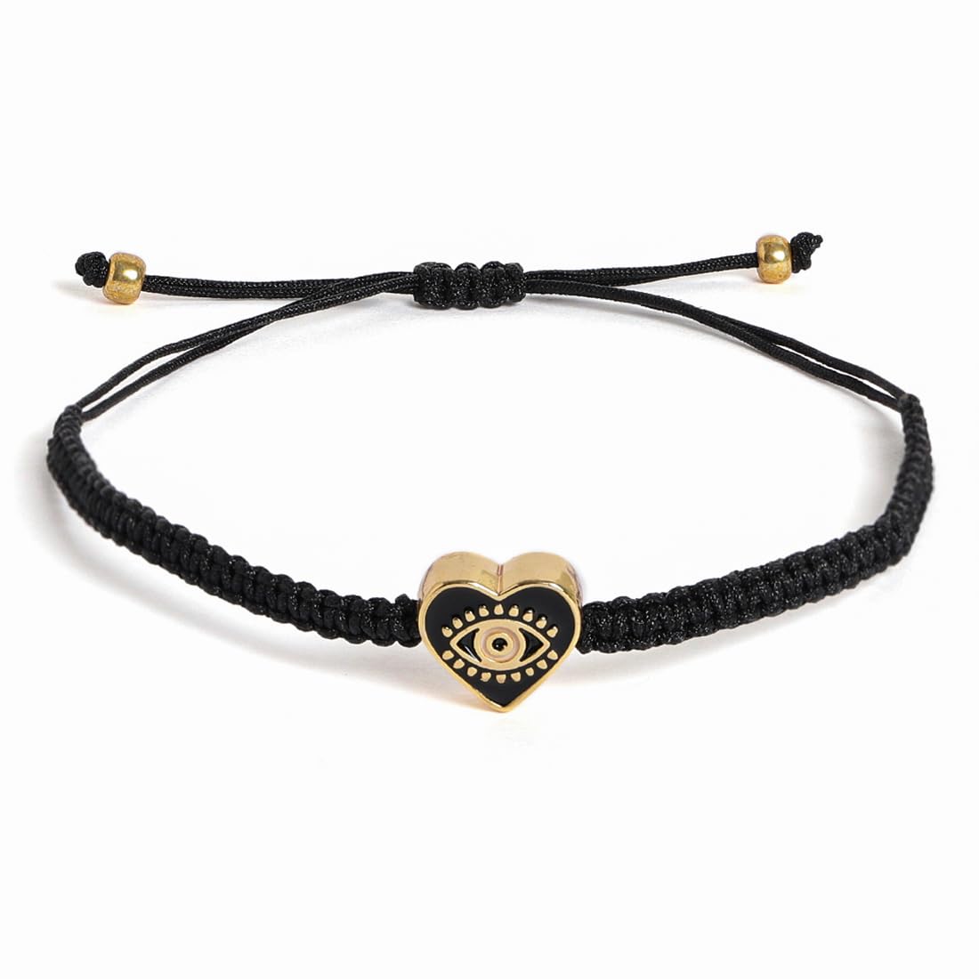El Regalo 1 PC Heart Evil Eye Nazaria Rakhi for Brother- 1 PC Rakhi, Shagun Pack & Rakhi Message Card in Gift Box - Rakhi for Bhai/Bhabhi/Bhatija/Bhatiji (Black Heart Evil Eye)