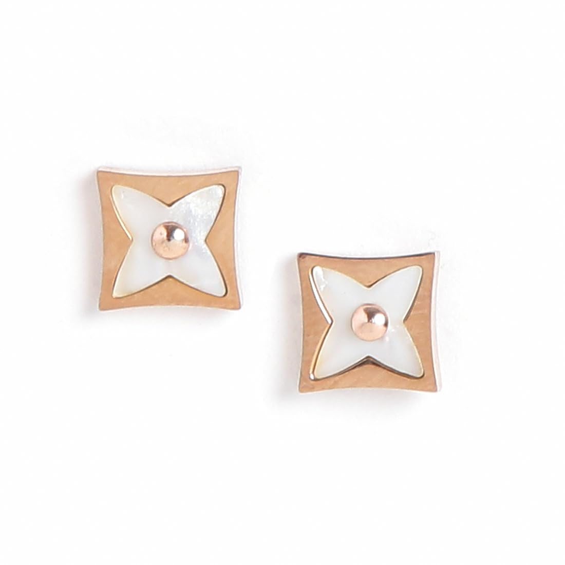 El Regalo 3 Pairs Stainless Steel Ati Tarnish Earrings Set - NO RUST Earrings Combo - Cartilage Surgical Earrings for Women/Girls (Style-10)