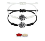 El Regalo 2PC Sports Rakhi for Kids | Sports Ball Bracelet Rakhis Combo Set for Brother/Niece/Nephew- Rakhi for Sports Lovers with Roli-Chawal, Message Card in Rakhi Gift Box (Option-2)