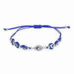 El Regalo 2PCs Evil Eye Rakhi Combo Set for Bhai-Bhabhi or Bhai-Bhatija/Bhatiji- 2 Evil Eye Rakhis with Roli Chanwal, Rakhi Card in Rakhi Gift Box (Option-6)