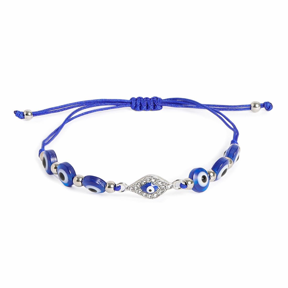 El Regalo 2PCs Evil Eye Rakhi Combo Set for Bhai-Bhabhi or Bhai-Bhatija/Bhatiji- 2 Evil Eye Rakhis with Roli Chanwal, Rakhi Card in Rakhi Gift Box (Option-6)
