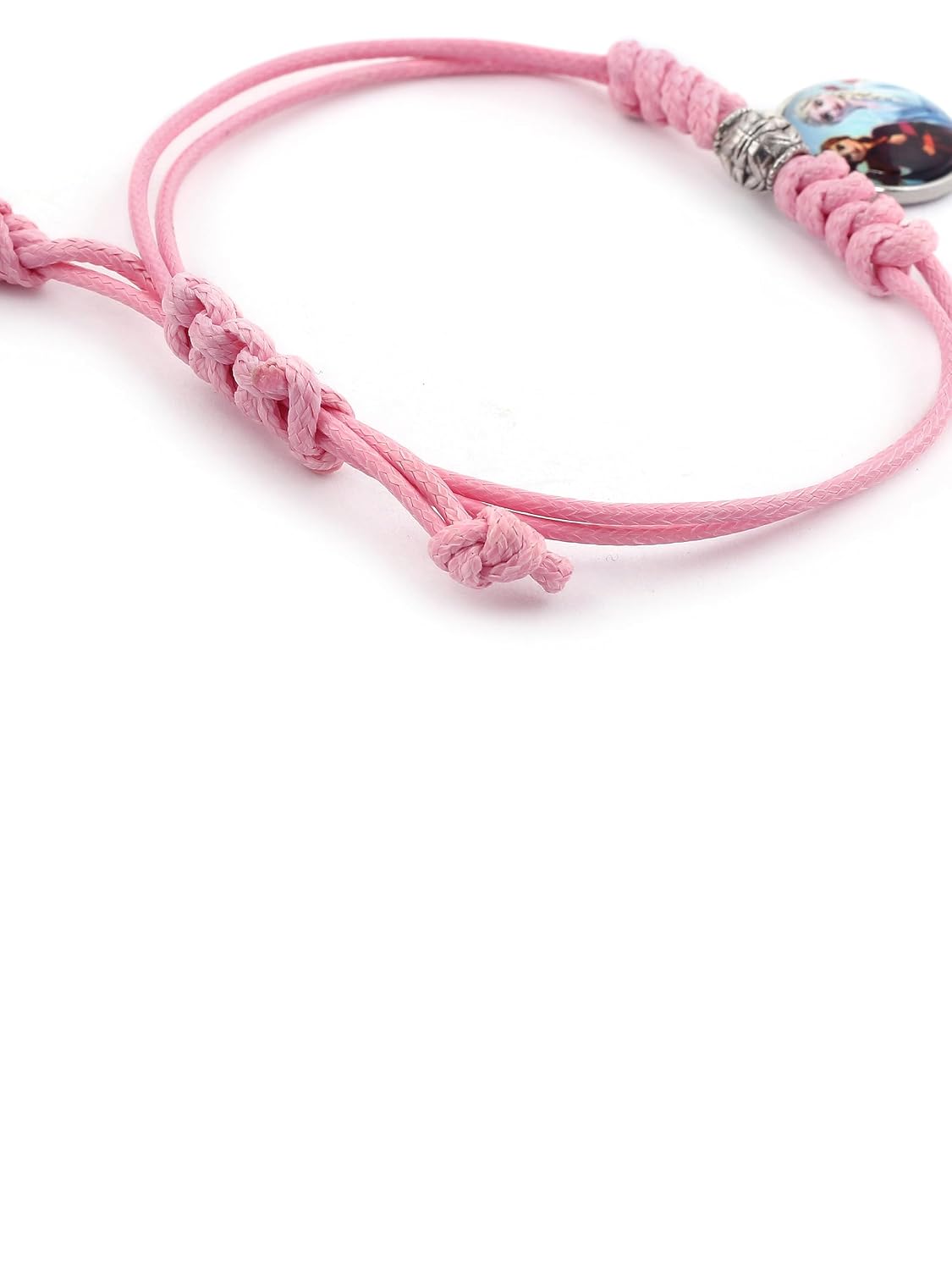 El Regalo 1PC Girls Princess Rakhi- Frozn Elsa Anna Rakhis - Girls Rakhi for Sister/Niece with Roli Chwal, Rakhi Message Card in Rakhi Box for Babies/Toddlers/Kids (Pink Elsa Anna Princess Rakhi)