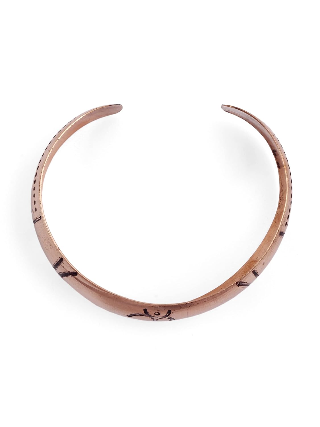 El Regalo Copper Bracelet- Pure Copper Healing Meditation Unisex Broad Bracelet/Kada for Men & Women | Healing Religious Copper Kada (OM Broad Bracelet)