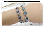 El Regalo Evil Eye Hamsa Hand Turquoise Green Beads Bracelet for Girls & Women- Antique Finish Hamsa Hand Sleek Bracelet (1 Blue + 1 Green beads)