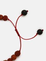 El Regalo 1 PC Rudraksha Rakhi with Lave Beads for Brother- Lord Shiva Rudraksha Rakhi with Roli Chawal, Rakhi Message Card in Rakhi Gift Box for Bhai/Nephew
