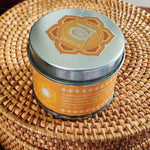 El Regalo Sacral Chakra Tin Candle/Svadhisthana Chakra Aromatherapy/Meditation Chakra Candles: Fragrances: Ylang Ylang