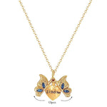 El Regalo "I Love You" Hidden Message Butterfly Openable Pendant Necklace for Girls & Women - Gift for Best Friends/Besties- Valentines Day Gift (Golden)