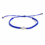 El Regalo 2PCs Pearls Rakhi Combo Set for Bhaiya-Bhabhi/Bhai- Bhatija/Bhatiji- Rakhi Gift Combo with 2 Pearls Rakhi, Roli-Chawal Shagun Pack, Message Card in Gift Box (Blue)