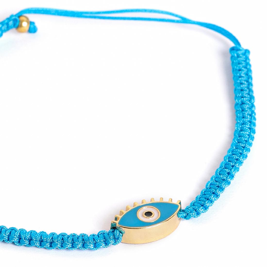 El Regalo 1 PC Evil Eye Nazaria Rakhi for Brother- Rakhi Gift Box with 1 PC Rakhi, Shagun Pack & Rakhi Message Card in Gift Box - Rakhi for Bhai/Bhabhi/Bhatija/Bhatiji (Sky Evil Eye Rakhi)