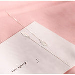 El Regalo 925 Silver Plated Minimalist Long Thin Linear CZ Elegant Threader Dangle Chain Earrings for Girls & Women (Leaves Threaders)