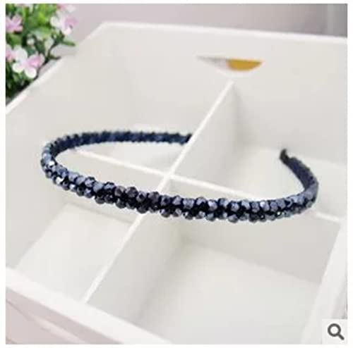 El Regalo 4 Pieces Crystal Rhinestone Headbands Shiny Non-Slip Beaded Hairband Hair Bands Hair Accessories Hair Decoration for Women Girls (Option-1)