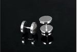 El Regalo Surgical Stainless Steel Dumbbell Barbell Unisex Stud Earrings for Girls/Boys/Men/Women- 8mm, Screw Helix Tragus Piercing Allergy Free Stud Earrings (Silver)