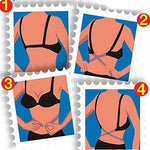 El Regalo Women's Adjustable Converter 2 Hook Bra Extender Strap for Backless or Low Back Dresses (Black)