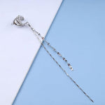 El Regalo Elegant Palace Style Elf Ear Cuff Clip-On Earrings - Non-Piercing Long Tile Tassel Chain Ear Cuff, Western Statement Ear Clips for Women & Teens (Silver)
